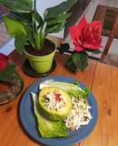 Palta Rellena con pollo y verduras