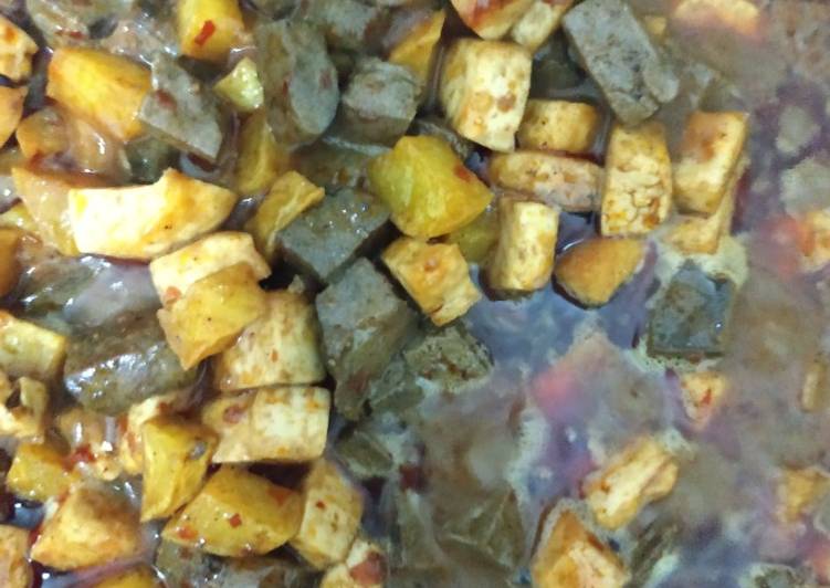 Sambel Goreng Ati, Kentang dan tahu dgn Fiber Creme