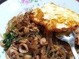 Mie Shirataki Tumis Bayam Seafood