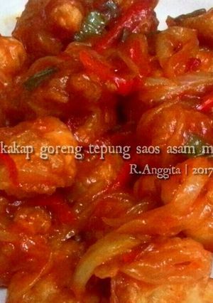 Foto resep Kakap fillet goreng tepung saos asam manis 😋