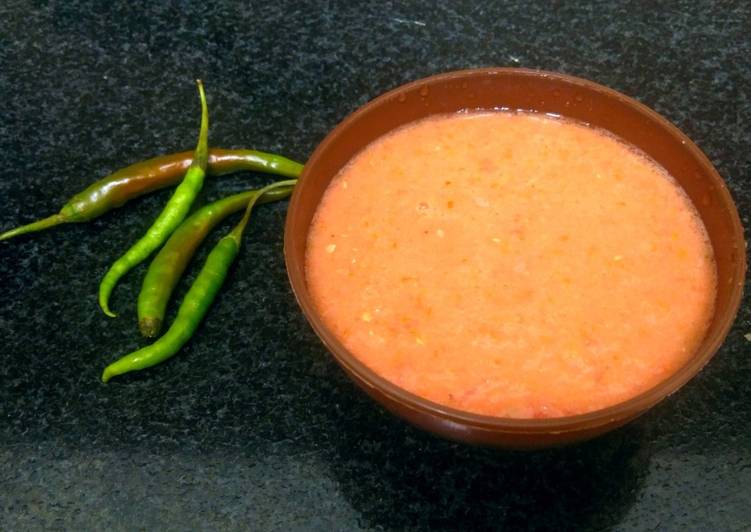 low fat Red Tomato chutney | how long to fry Red Tomato chutney