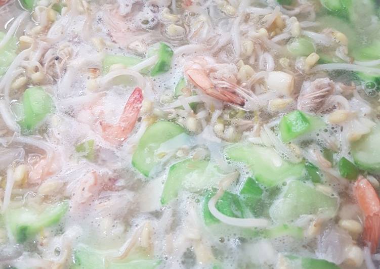 Sayur gambar toge udang