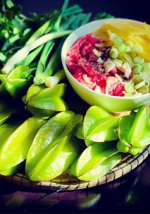 Hình của món Canh khế bắp bò.