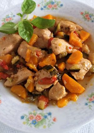 Foto principal de Pechuga de pollo con hortalizas