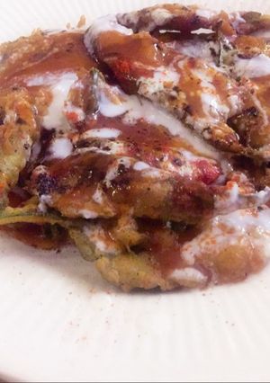 A picture of Palak chaat.