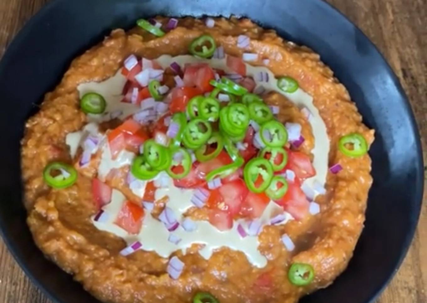 Peanut sauce. l stupid woman