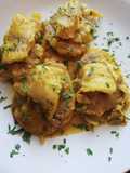 Patatas a la importancia con Gallo San Pedro