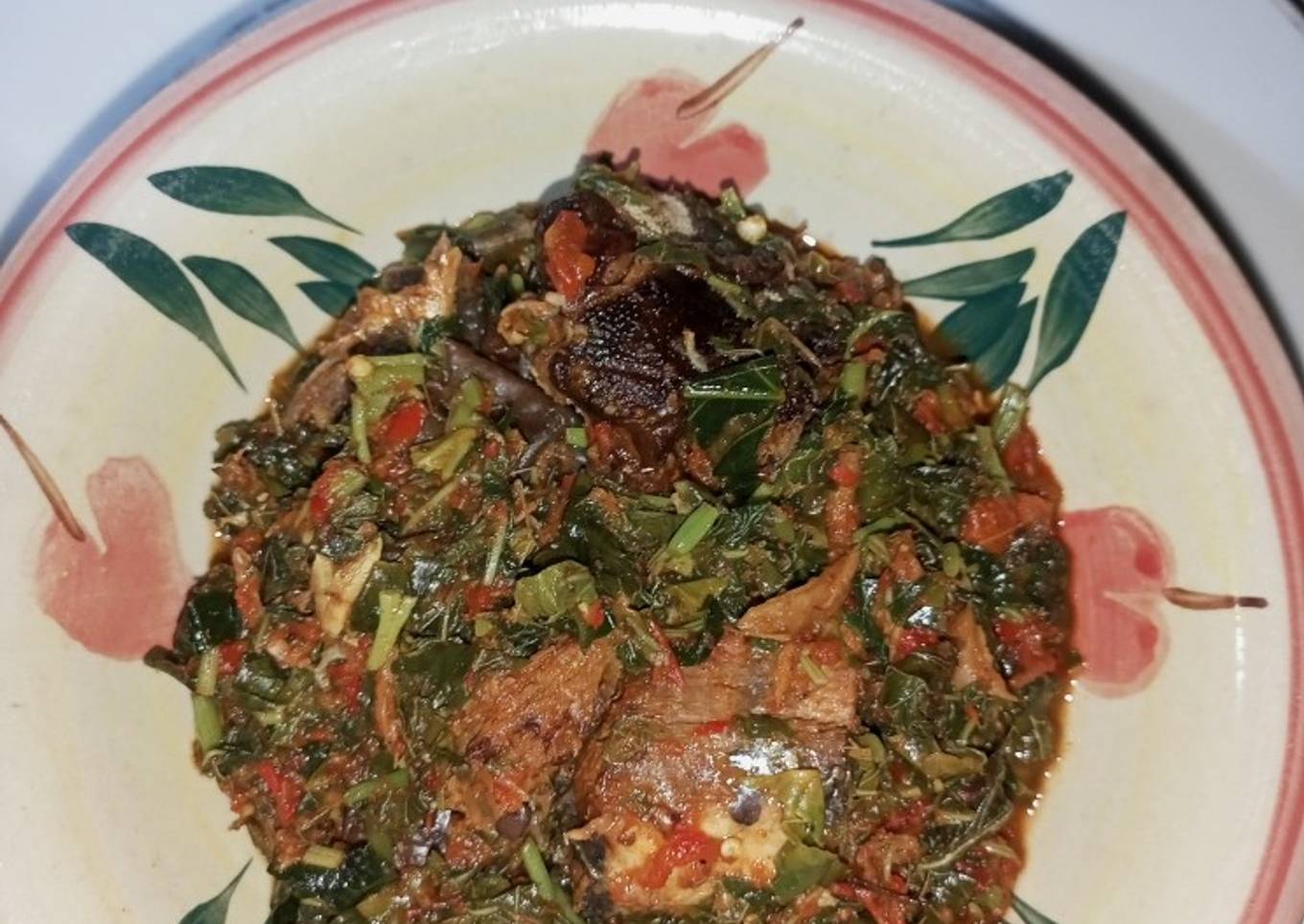 Oiless Vegetable Soup(efo riro)