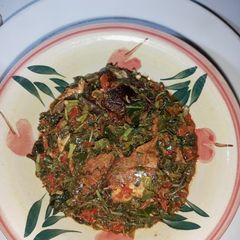 A picture of Oiless Vegetable Soup(efo riro).