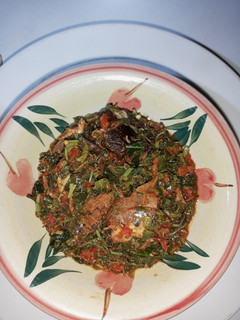 A picture of Oiless Vegetable Soup(efo riro).
