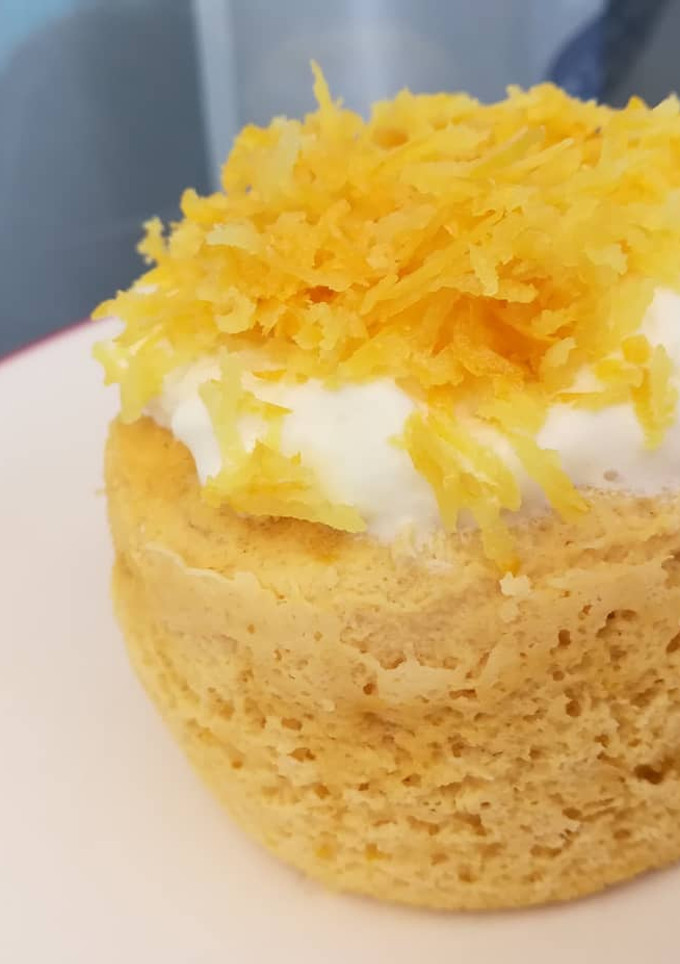 Una foto de Mug Cake de Limón con Harina de coco/ Low carb/Método Grez/ Keto