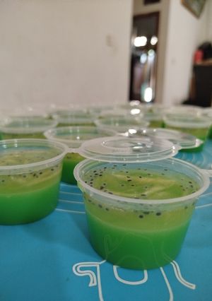 Foto resep Puding Buah Kaca Melon