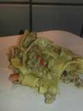 Pasta con salsa de soja y más