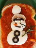 Snowman Toast – A Cozy Winter Treat ⛄️🍞
