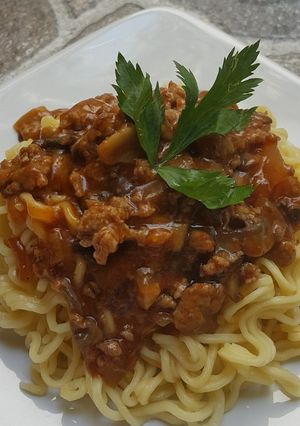 Foto resep Spaghety Mie Telor