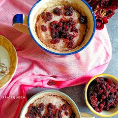 A picture of Mulberry Mug Cake.