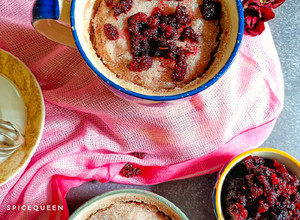 A picture of Mulberry Mug Cake.