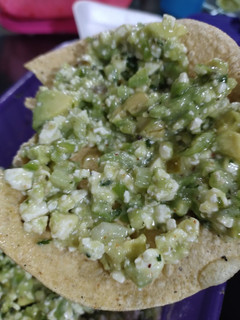 Una foto de Ceviche de queso panela! delicioso