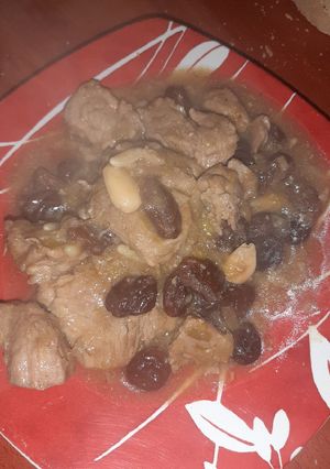 Una foto de Solomillo en salsa de pasas