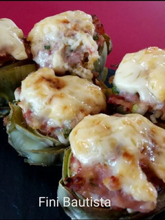 Una foto de Alcachofas gratinadas