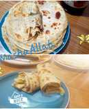 White chapati (oiled thrice and rolled out twice)