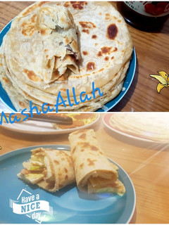 A picture of White chapati (oiled thrice and rolled out twice).