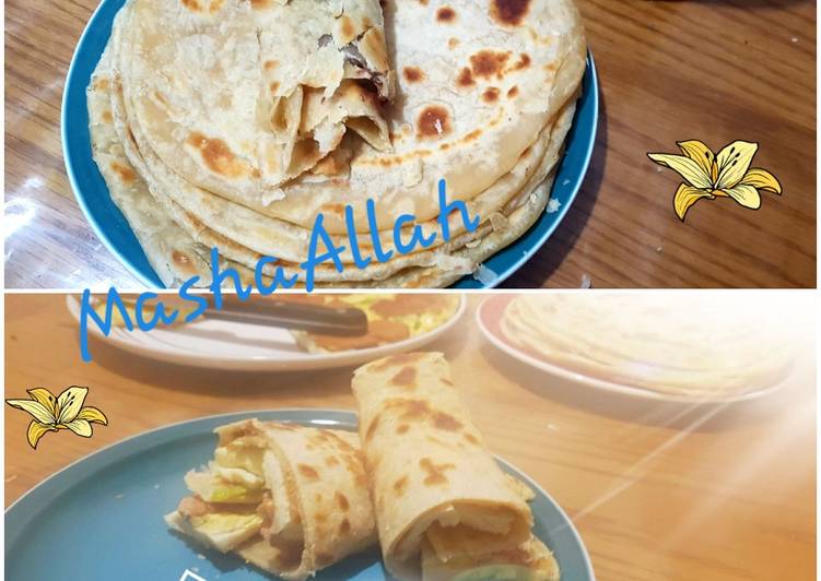 Recipe of Favorite White chapati (oiled thrice and rolled out twice)