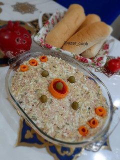 عکسی از دستور سالاد الویه