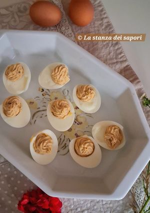 Foto di 🍳Uova ripiene leggere al tonno e ricotta 🐠🧀