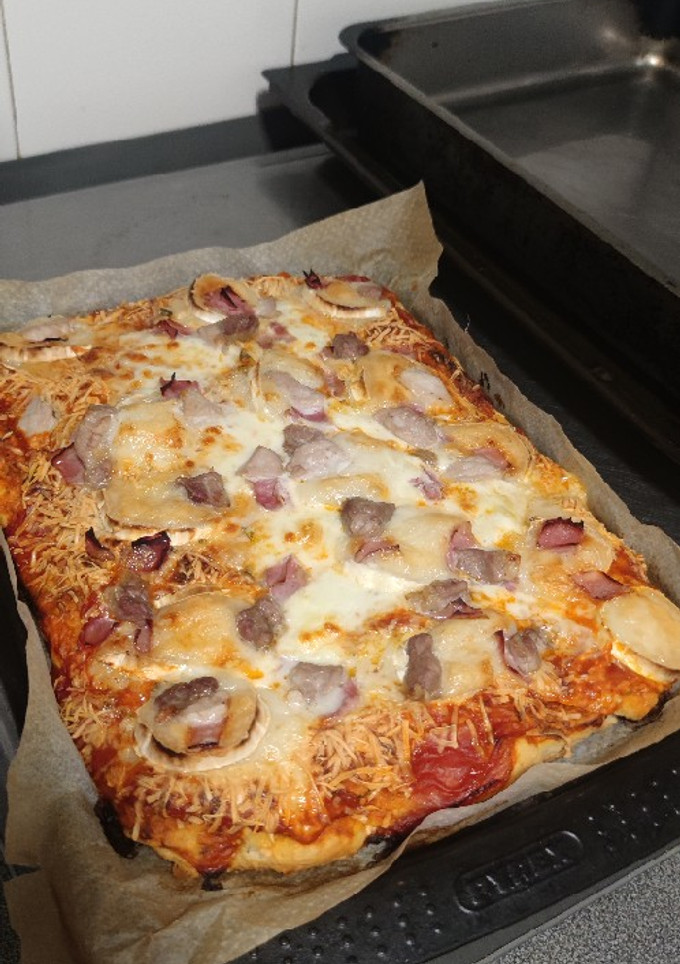 Una foto de Pizza casera (Apta para alérgicos al huevo y adaptable)