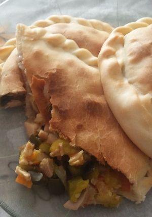 Una foto de Tartitas de verdura y pollo