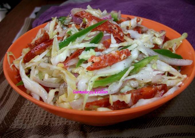 Salade  de  CHOU BLANC au CHORIZO