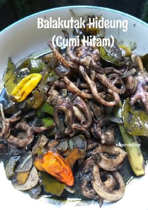 Foto resep 2. Tumis Cumi Balakutak (Cumi Hitam)