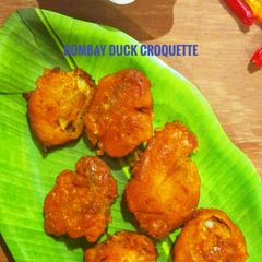 A picture of Bombay Duck Croquette.