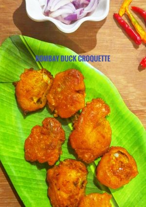 A picture of Bombay Duck Croquette.