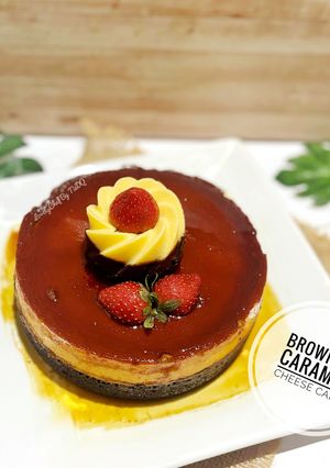 Foto resep Brownies Caramel Cheese Cake