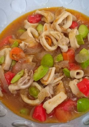 Foto resep Cumi pedas manis Vs pete