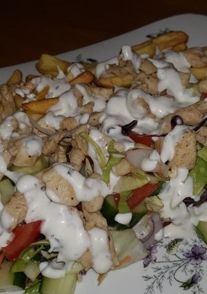 Egyszerű Gyros házilag recept fotója