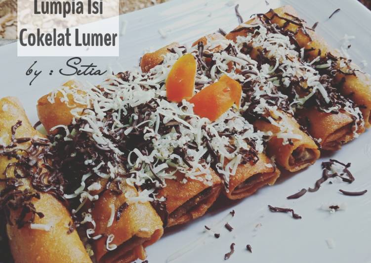 Lumpia Isi Cokelat Lumer