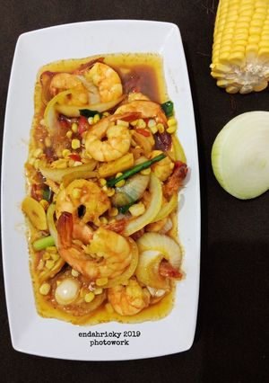 Foto resep Udang Jagung Manis