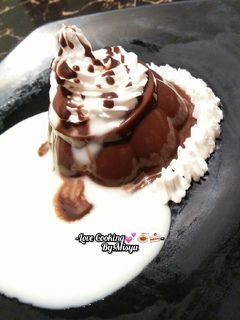 Foto resep Puding Coklat + Vla Vanila 🍮