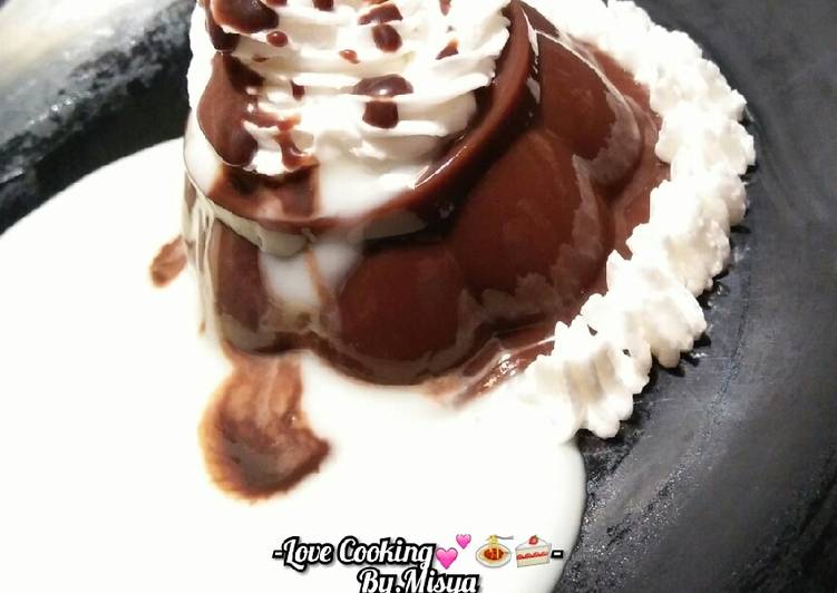 Puding Coklat + Vla Vanila 🍮