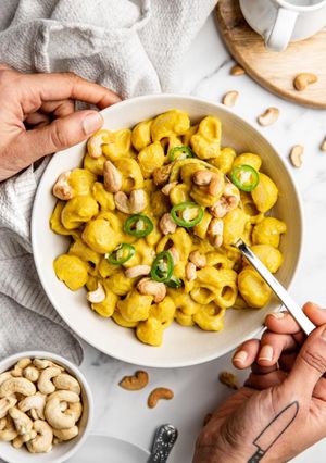 Une photo de Creamy Curry Pasta