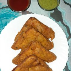 Masala besan bread A picture of Masala besan bread.