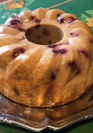 Une photo de Flan aux cerises façon kouglof