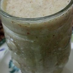 A picture of Banana 🍌, Date 🍹Energy Milkshake🍹.