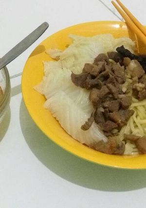 Foto resep Mie rebus toping daging