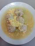 Meatballs in Broth with Egg