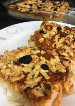 صورة لوصفة معكرونة البيتزا