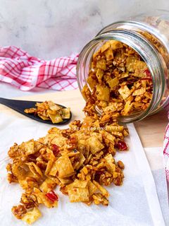 Foto resep Kering Tempe Kulit Pangsit (TIPS anti melempem): Ide Stok Puasa